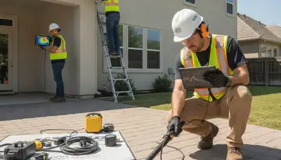 Cleveland, OH plumbers inspect for hidden leaks in homes with professional leak detection equipment