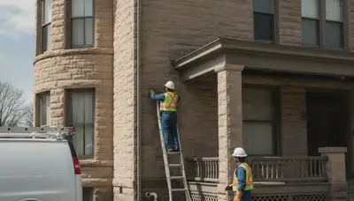 Plumber repairing pipe in Cleveland, OH for residential plumbing service