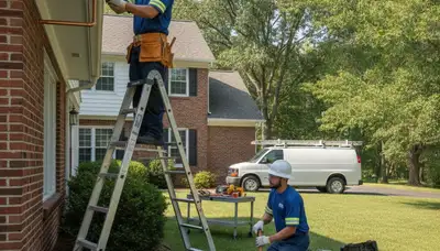 Plumber repairing a pipe in Cleveland, OH for fast residential plumbing service