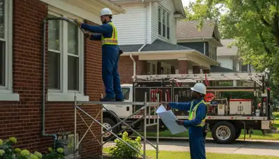 Plumber repairing a pipe in Cleveland, OH for residential plumbing service
