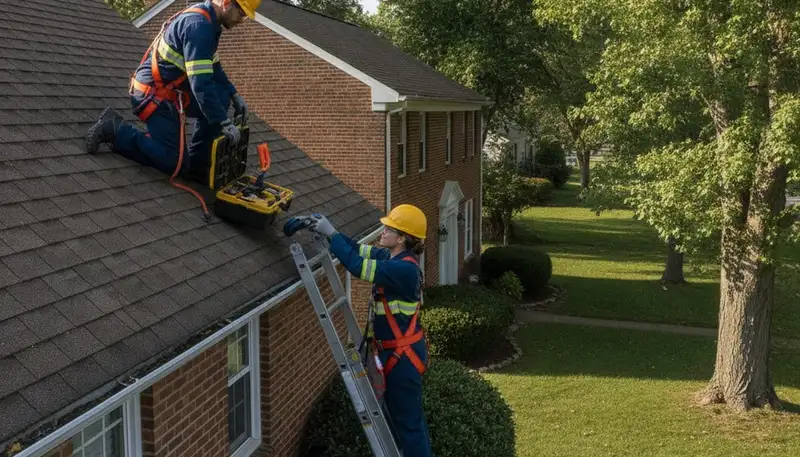 Plumber repairing a pipe in Cleveland, OH for fast plumbing service