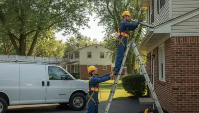 Plumber repairing a pipe in Cleveland, OH for fast residential plumbing service