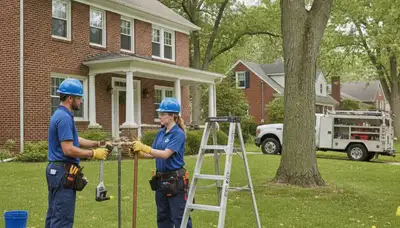 Plumbing repair service van in Cleveland, OH for emergency leak and drain repair
