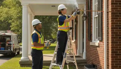 Plumber repairing a pipe in Cleveland, OH for plumbing repair service