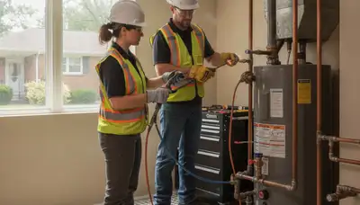 Plumber repairing a pipe in Cleveland, OH for reliable plumbing repair service