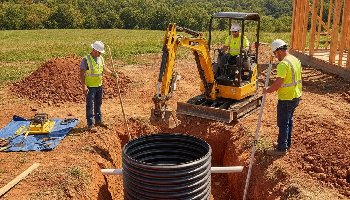 Septic tank installation for Cleveland, OH homes by On Call Plumbers